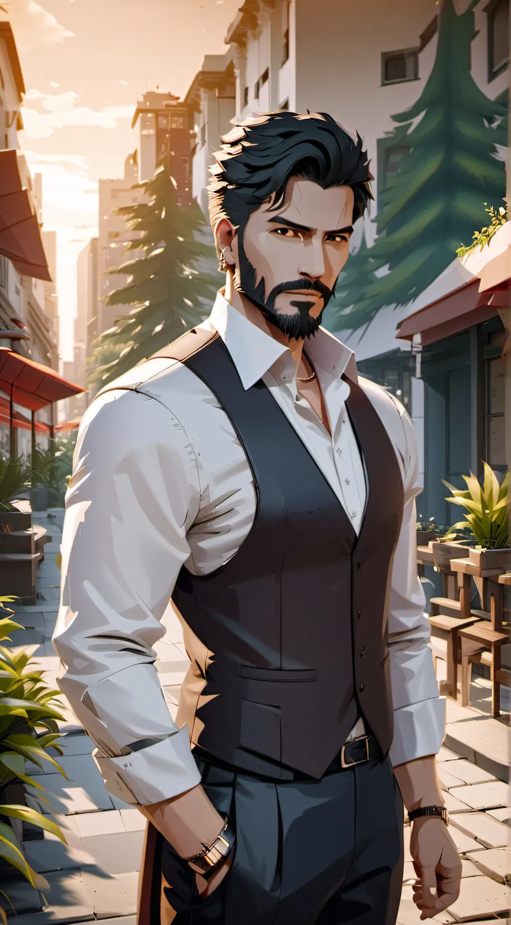 ai character: mark/Dad background