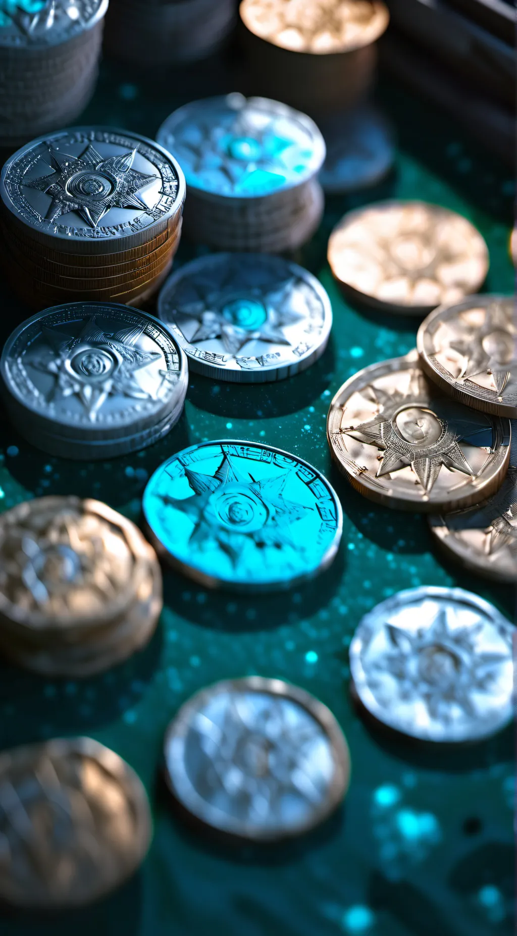ai character: Transformed coin background