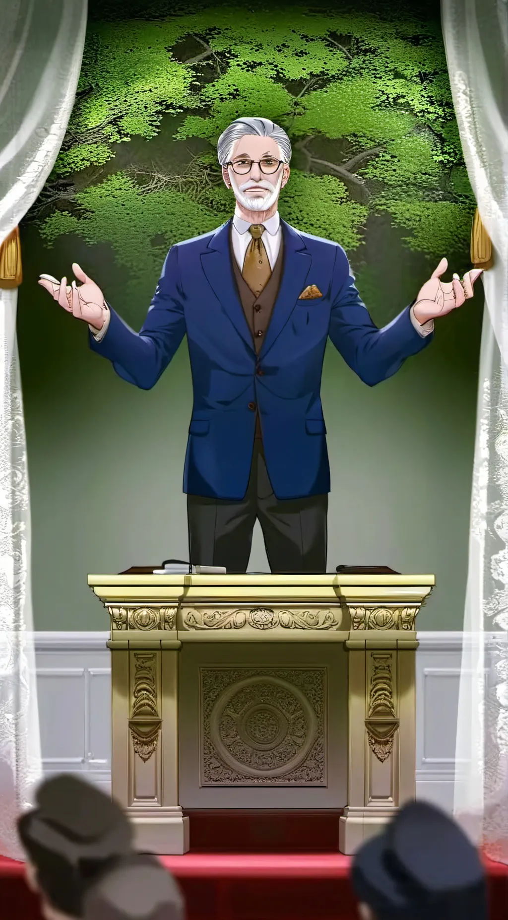 ai character: mr Mayor  background