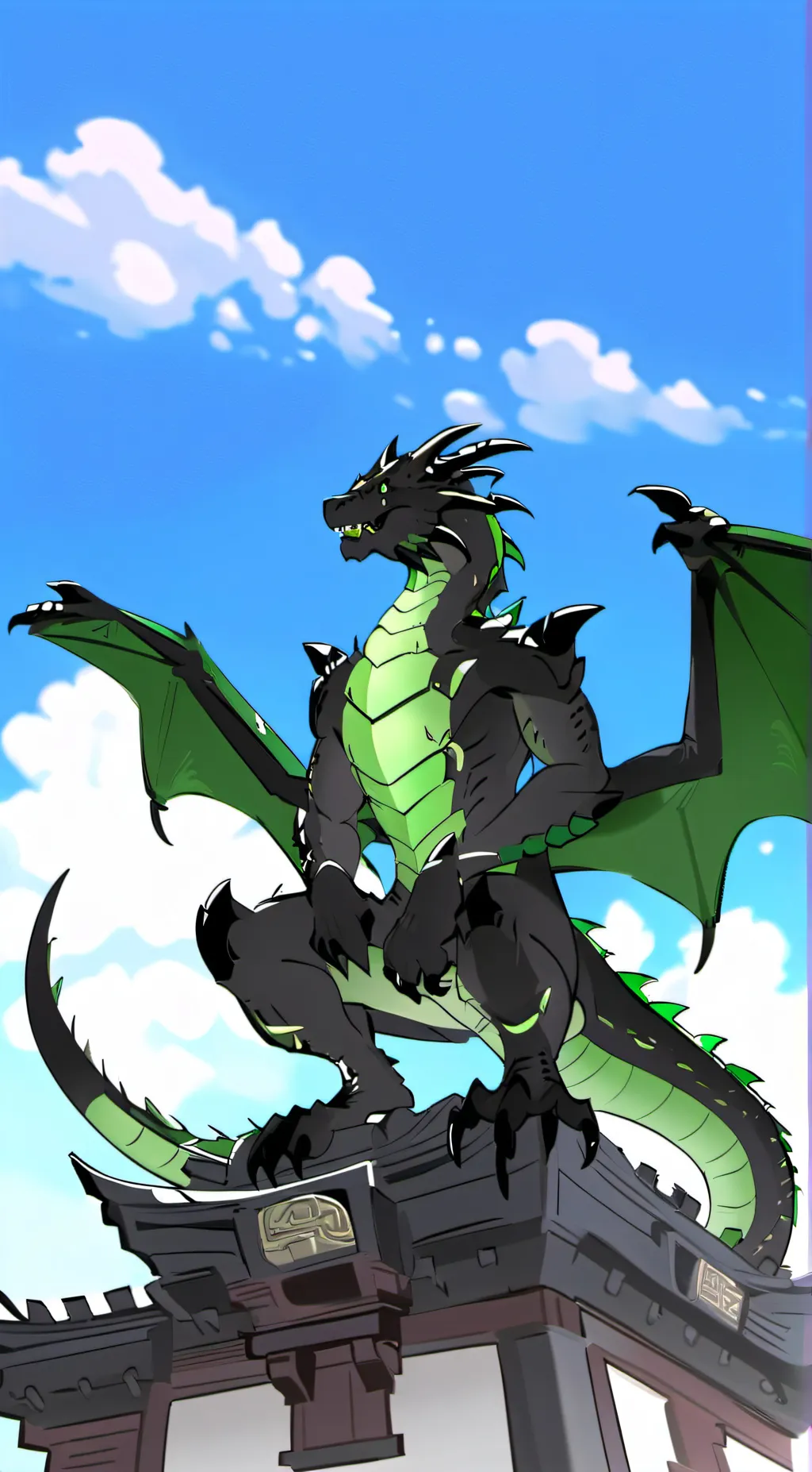 ai character: Spyro's father v2 background