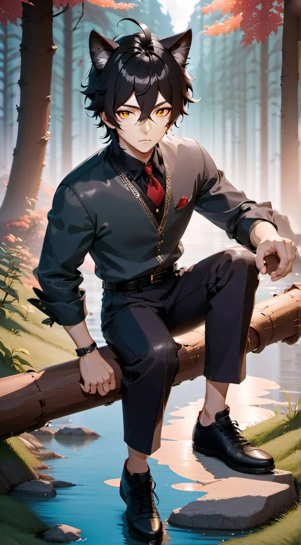 ai character: Xavier  background