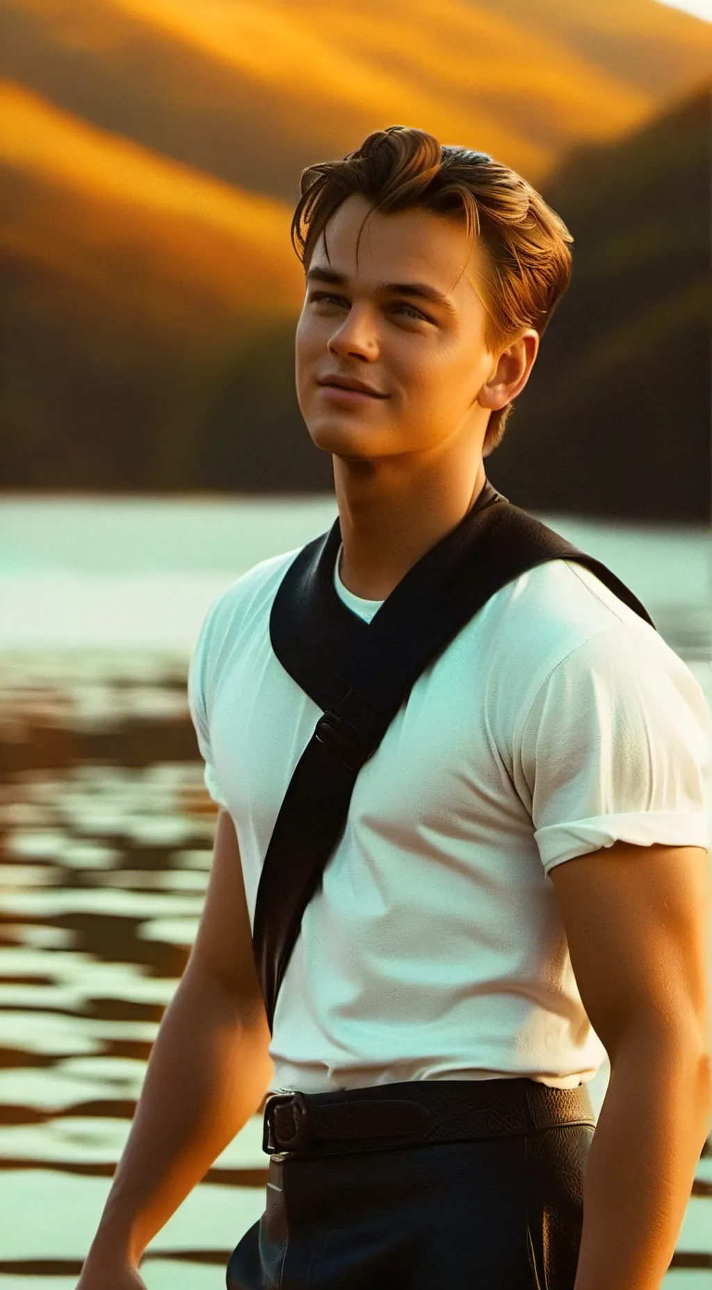 ai character: Leonardo DiCaprio  background