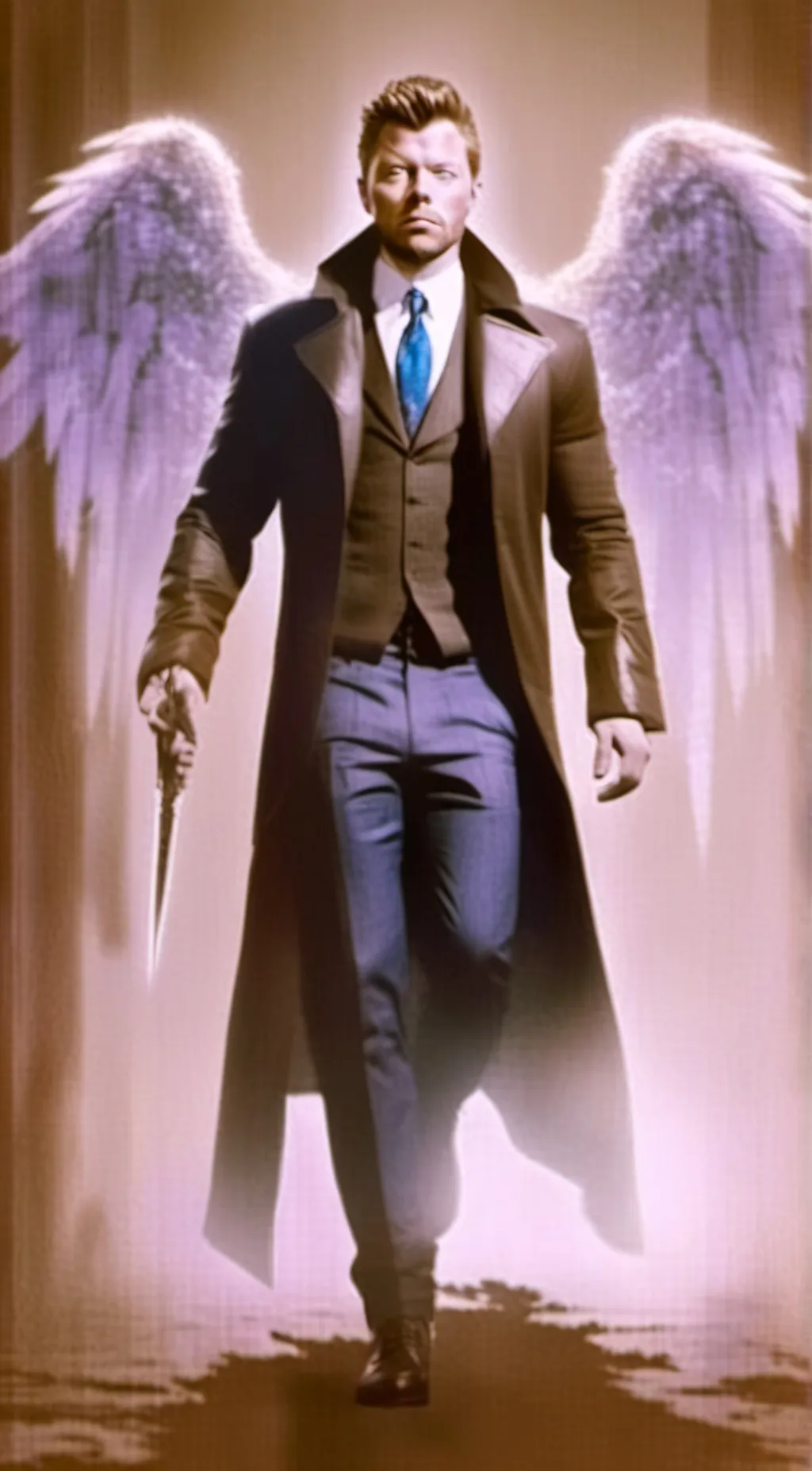 ai character: Castiel  background