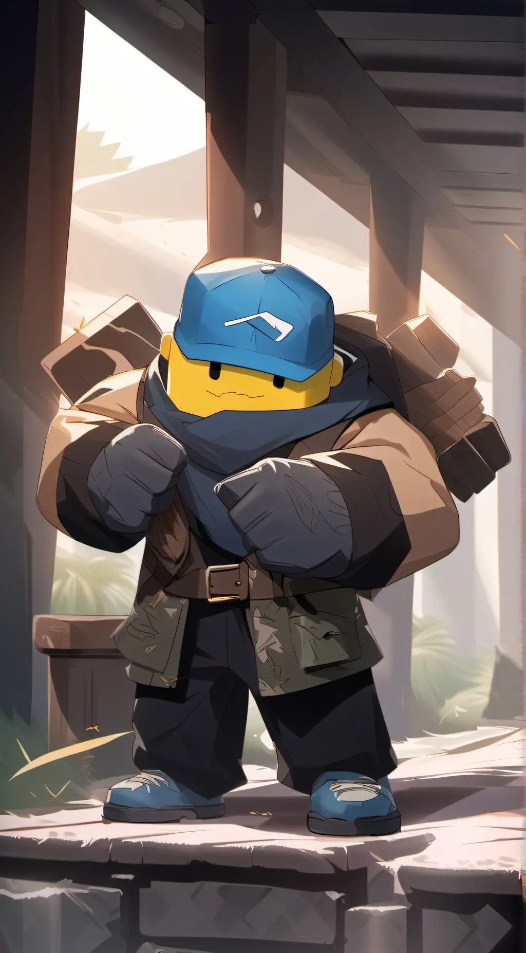 ai character: roblox noob background