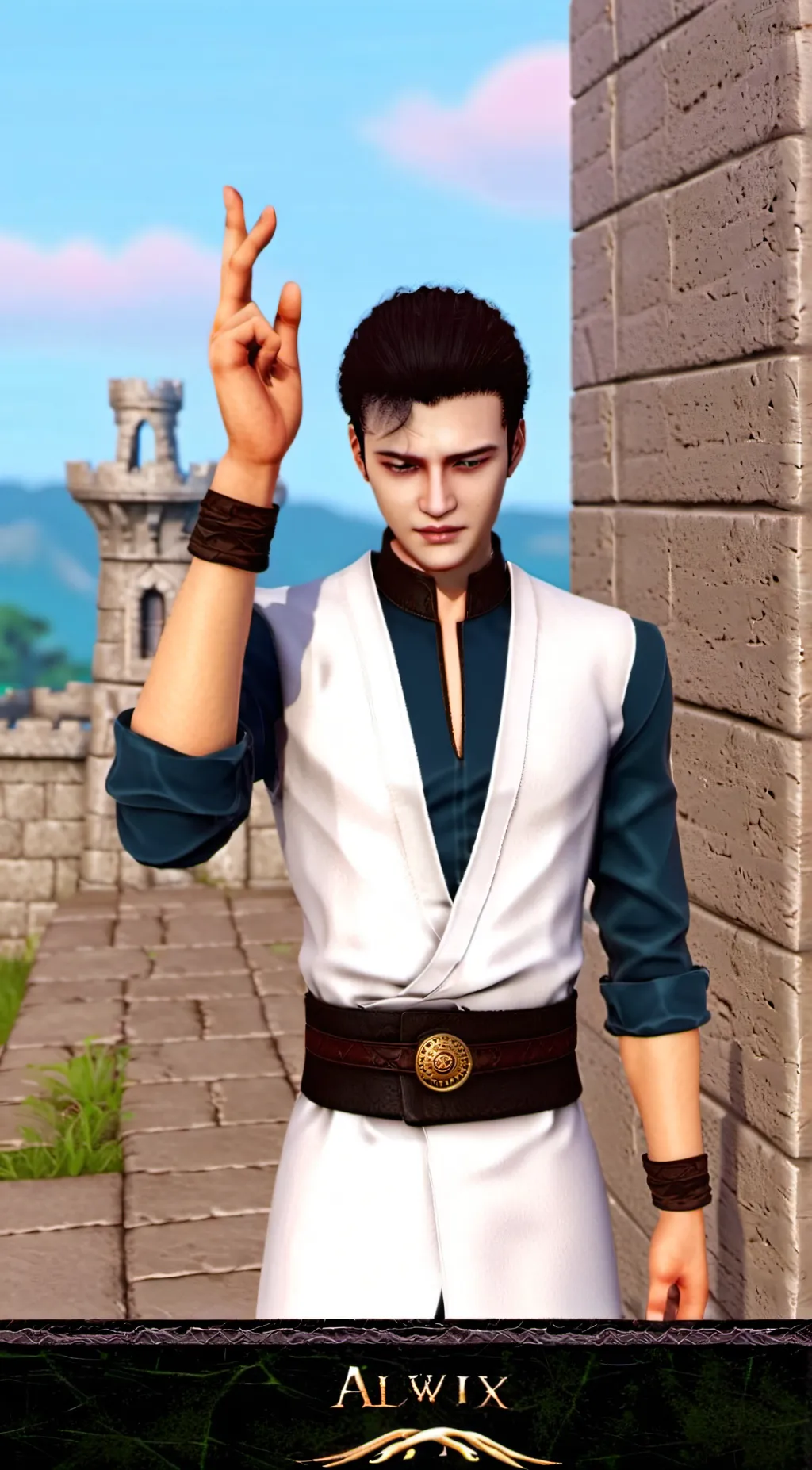ai character: atem background