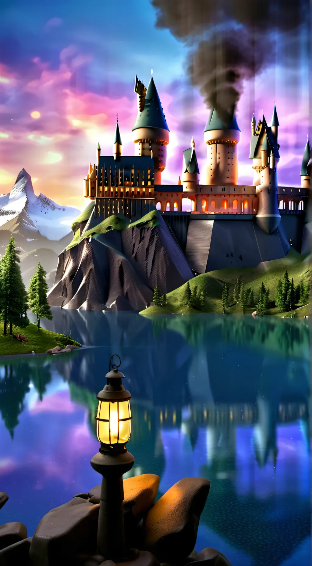 ai character: Hogwarts background
