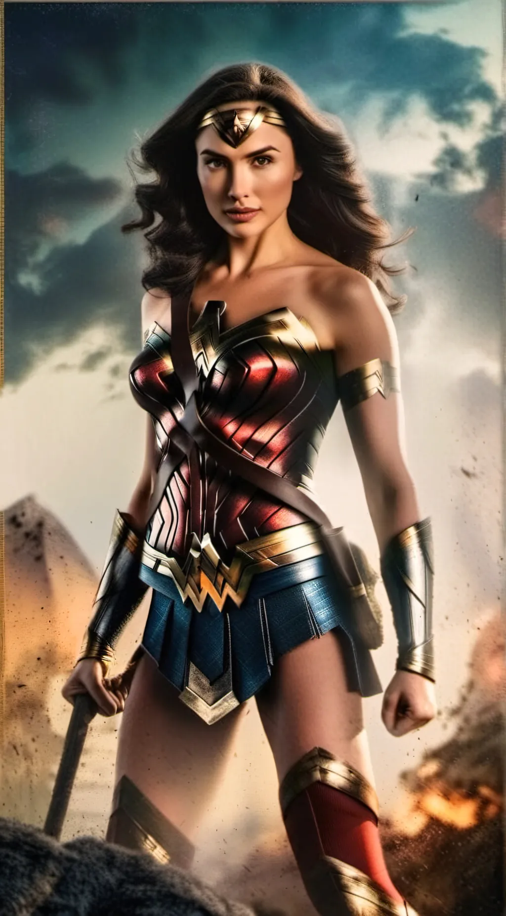 ai character: Wonder Woman background