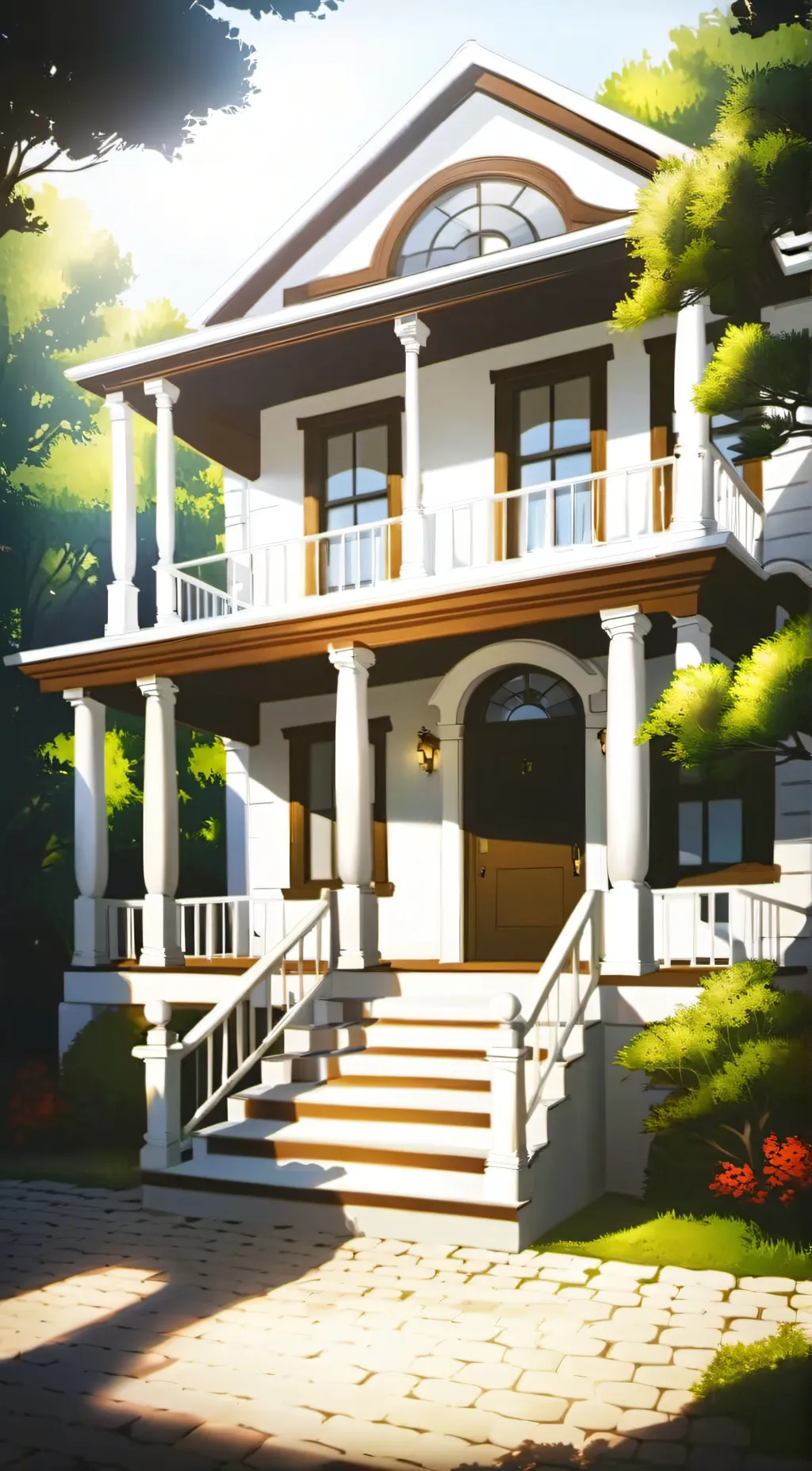 ai character: youtuber house background