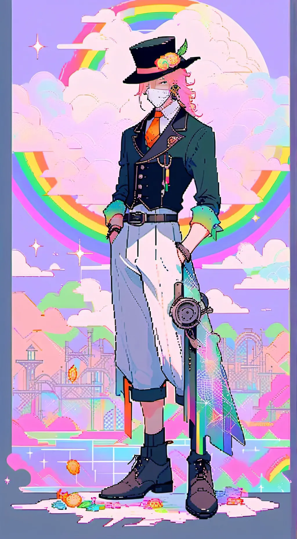 ai character: MeeBee (he/him)  background