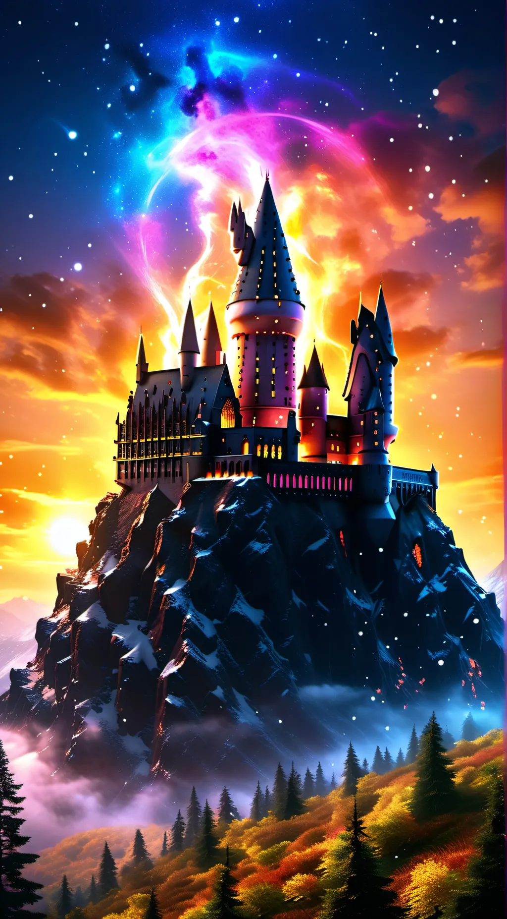 ai character: Hogwarts background