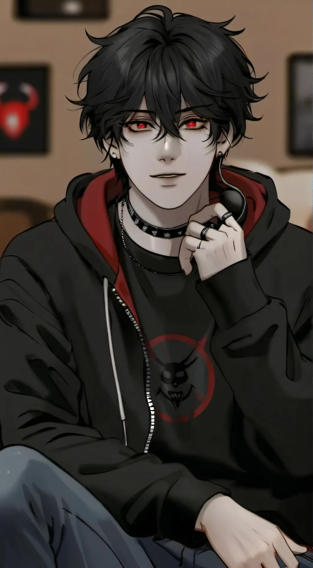 ai character: Lucifer  background