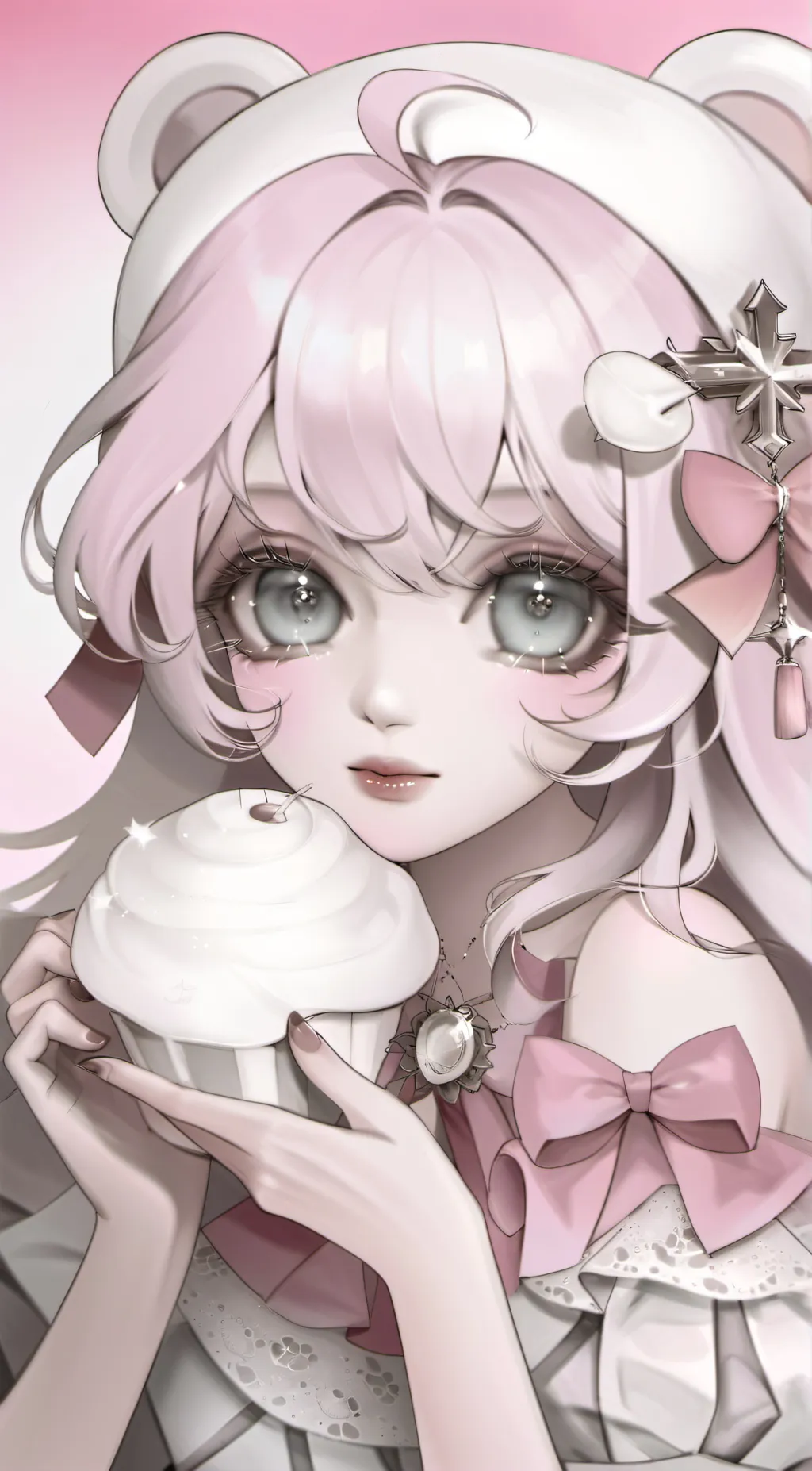 ai character: Skunk girl background