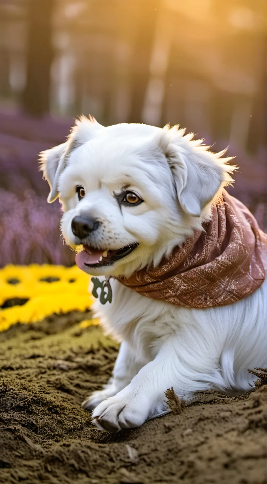 ai character: Snow background