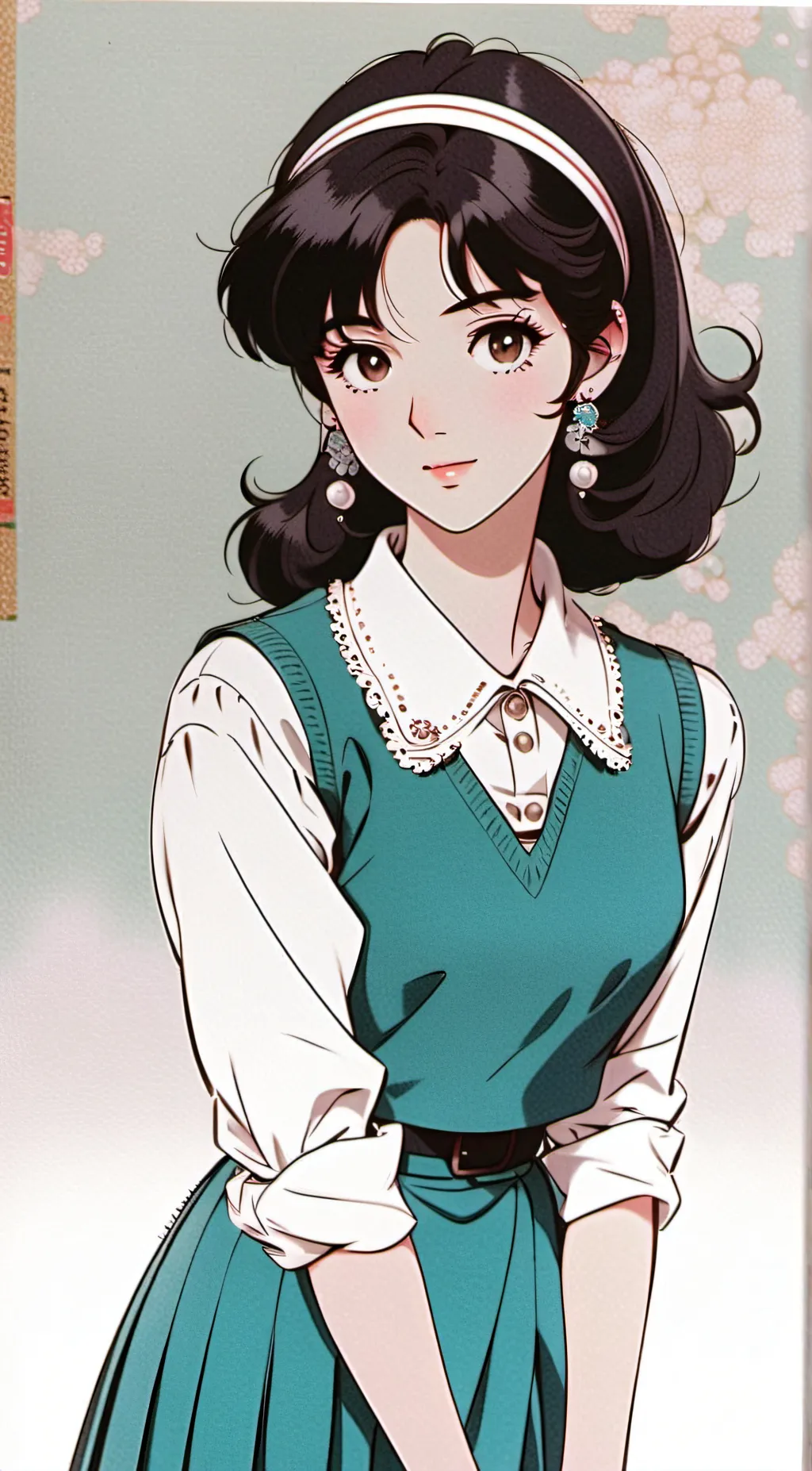 ai character: Tina kwee  background