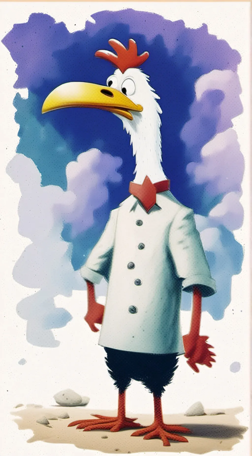 ai character: Chicken  background