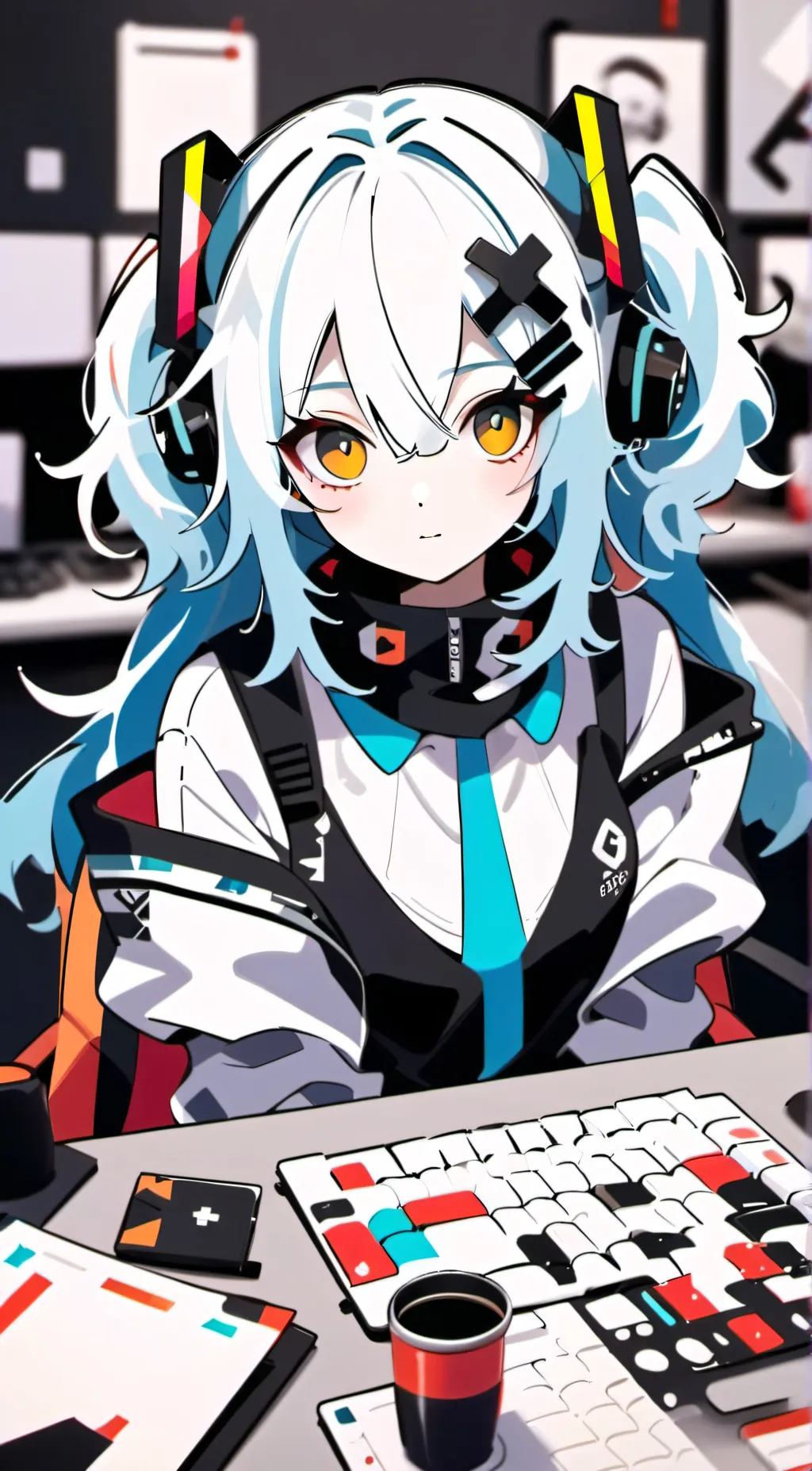 ai character: akira gaming  background