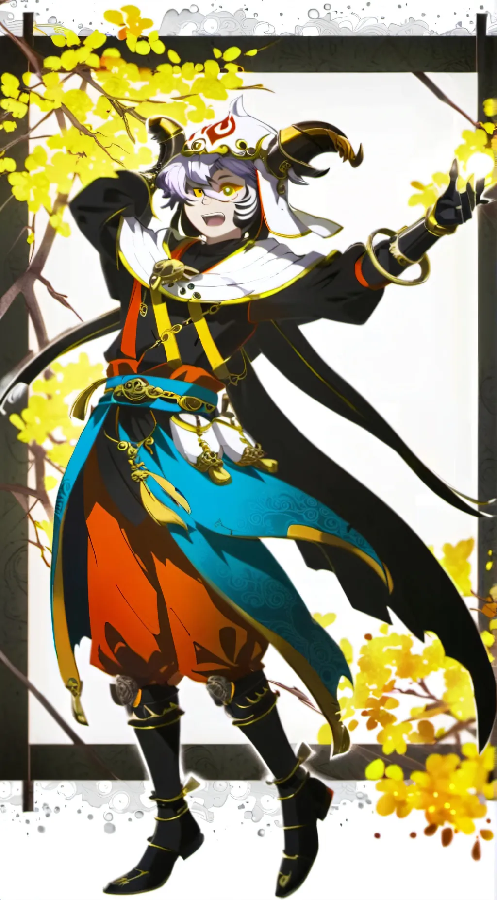ai character: N murder drones background