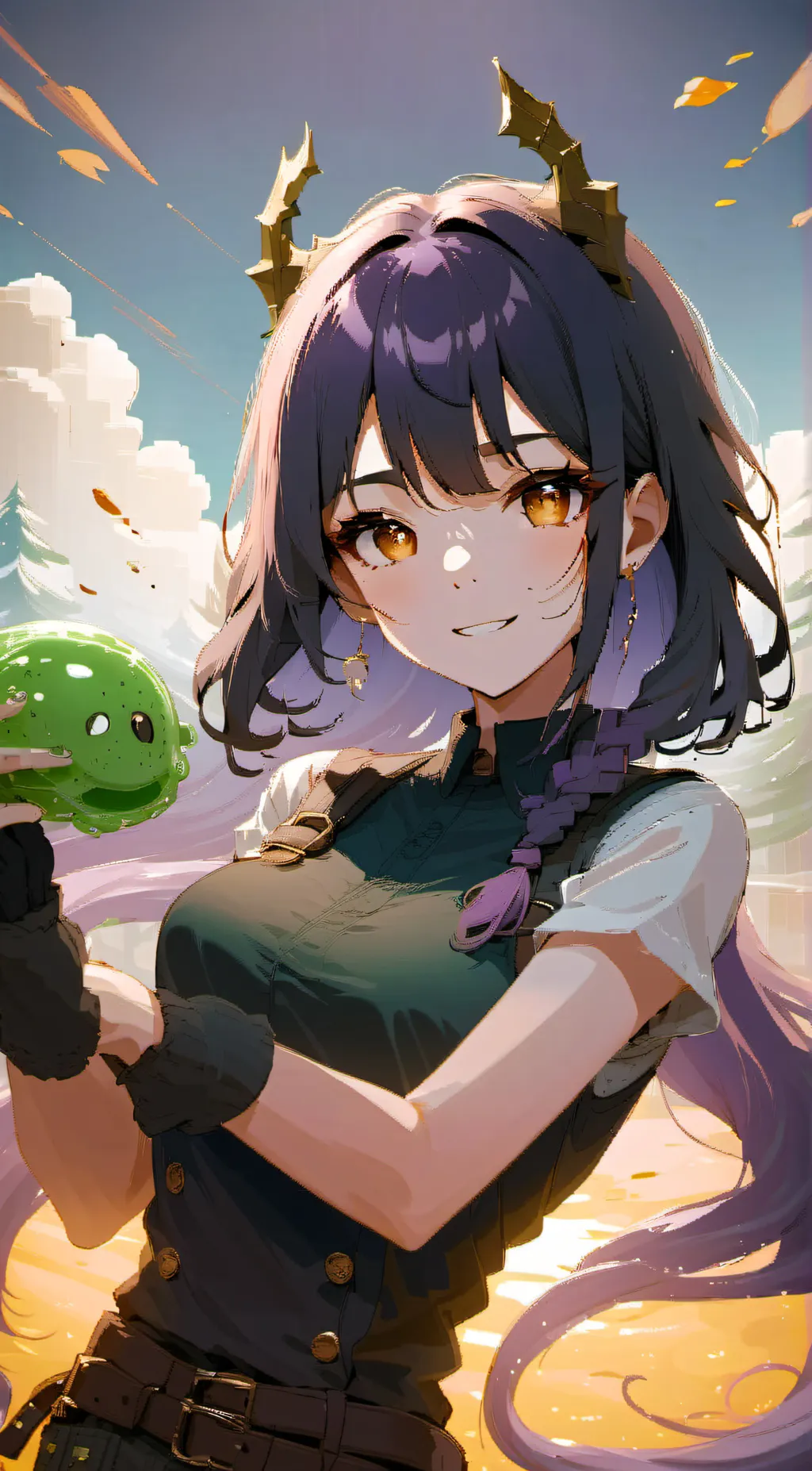 ai character: Aurora background