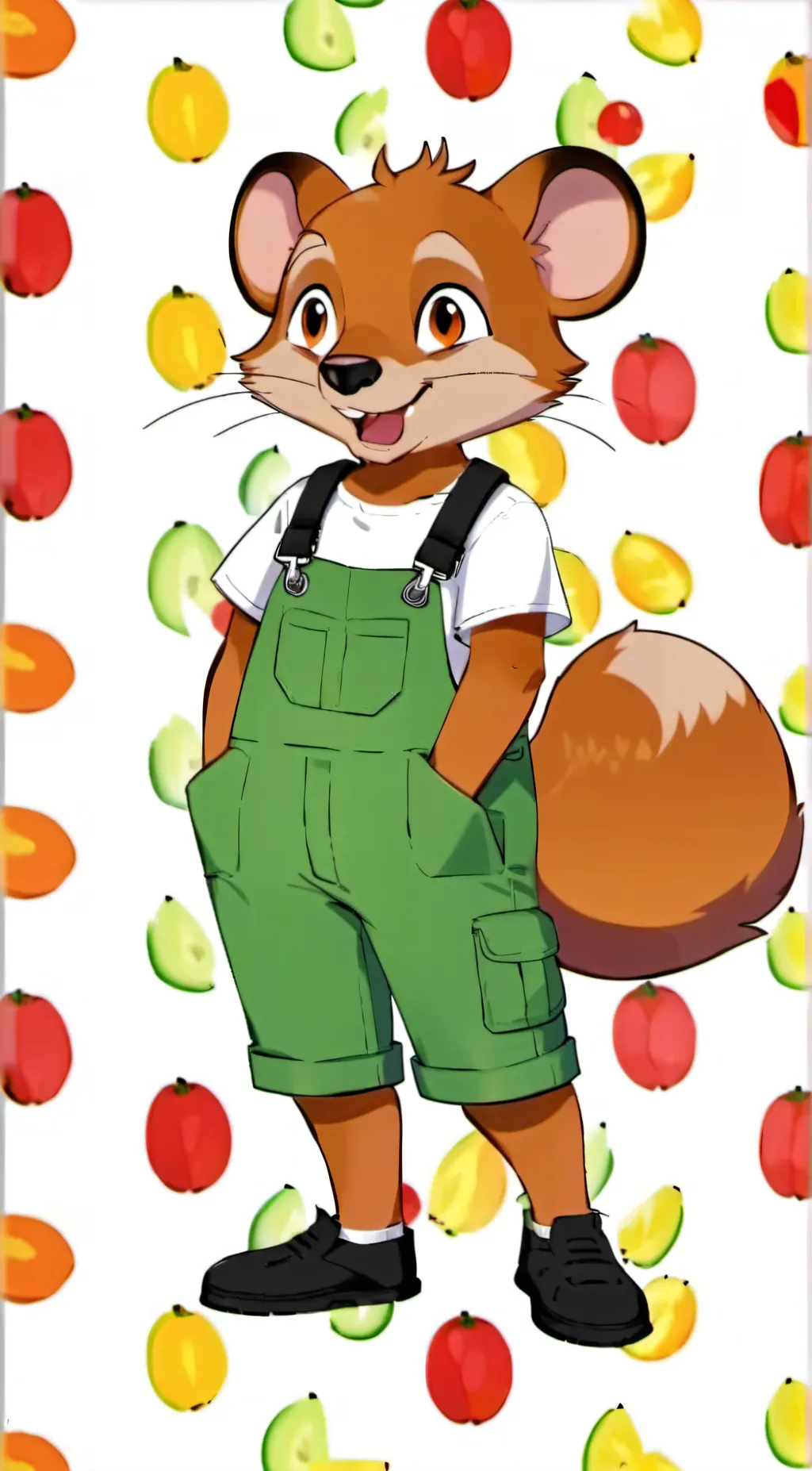 ai character: Willy wonderland  background