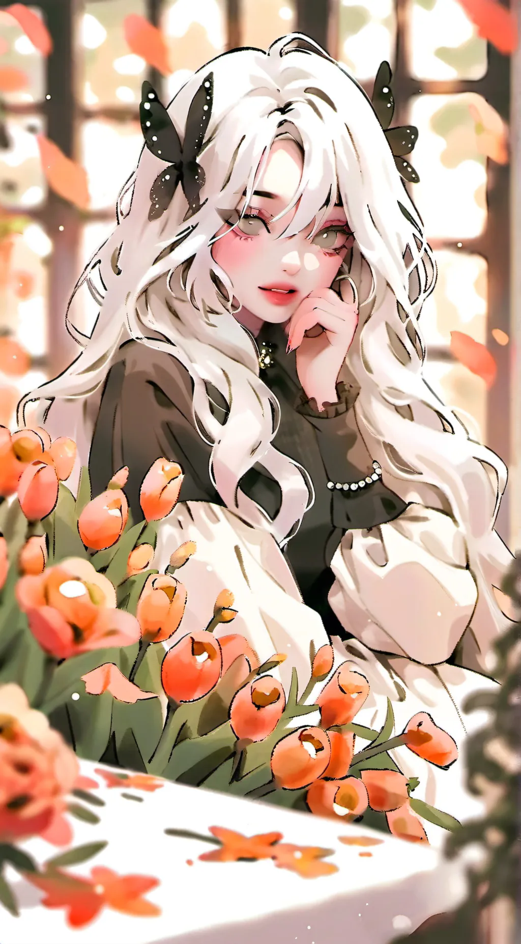 ai character: Melanie  background