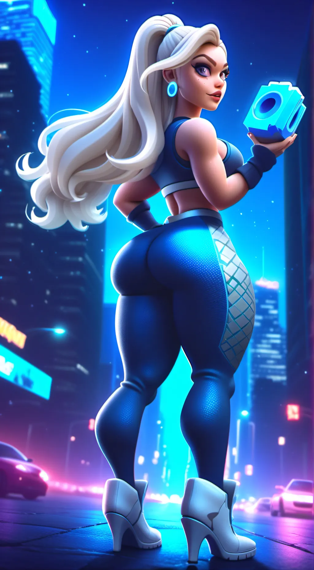 ai character: gyat giantess  background