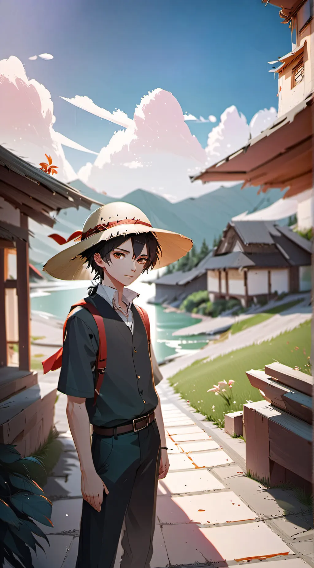 ai character: The strawhats lose background