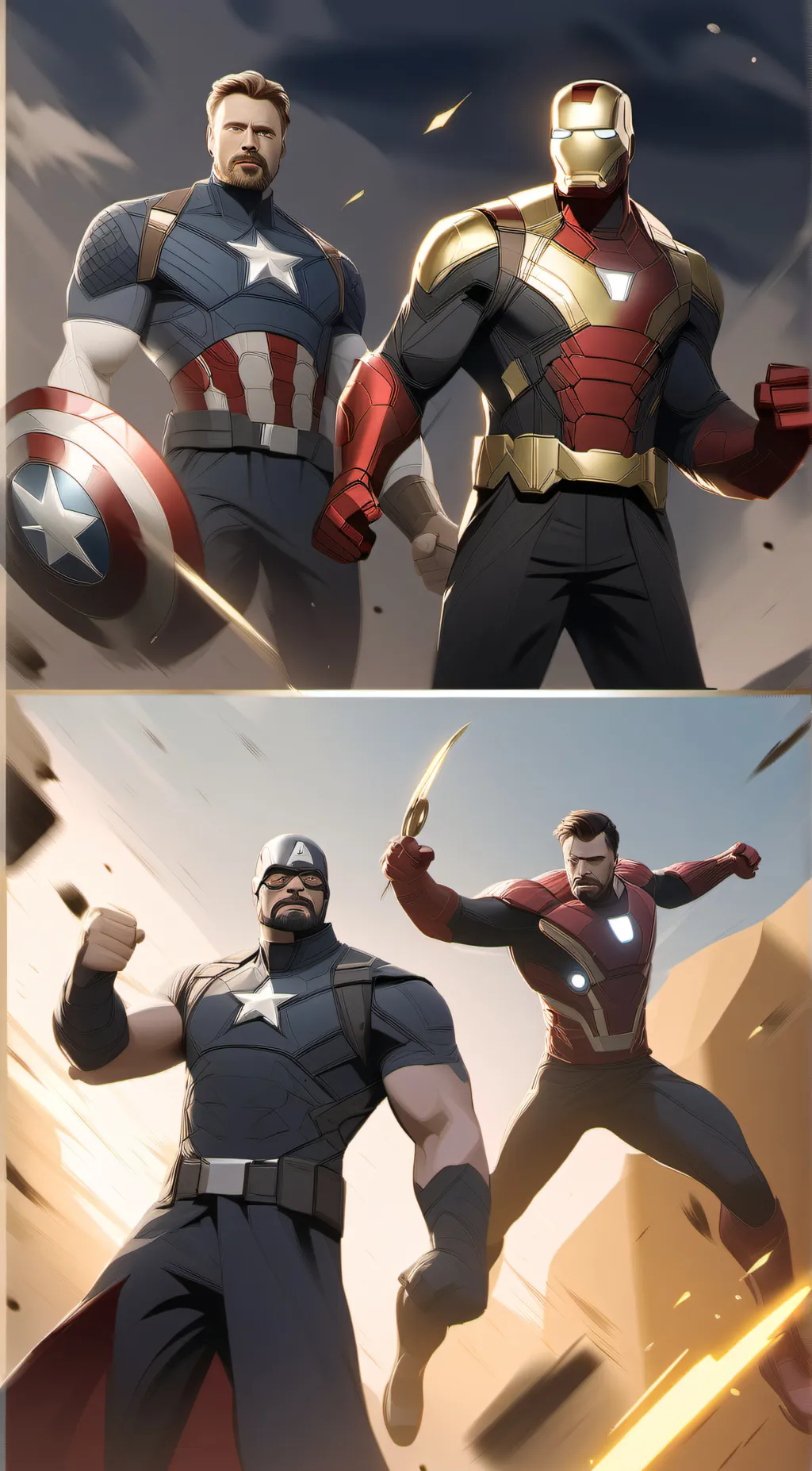 ai character: avengers background