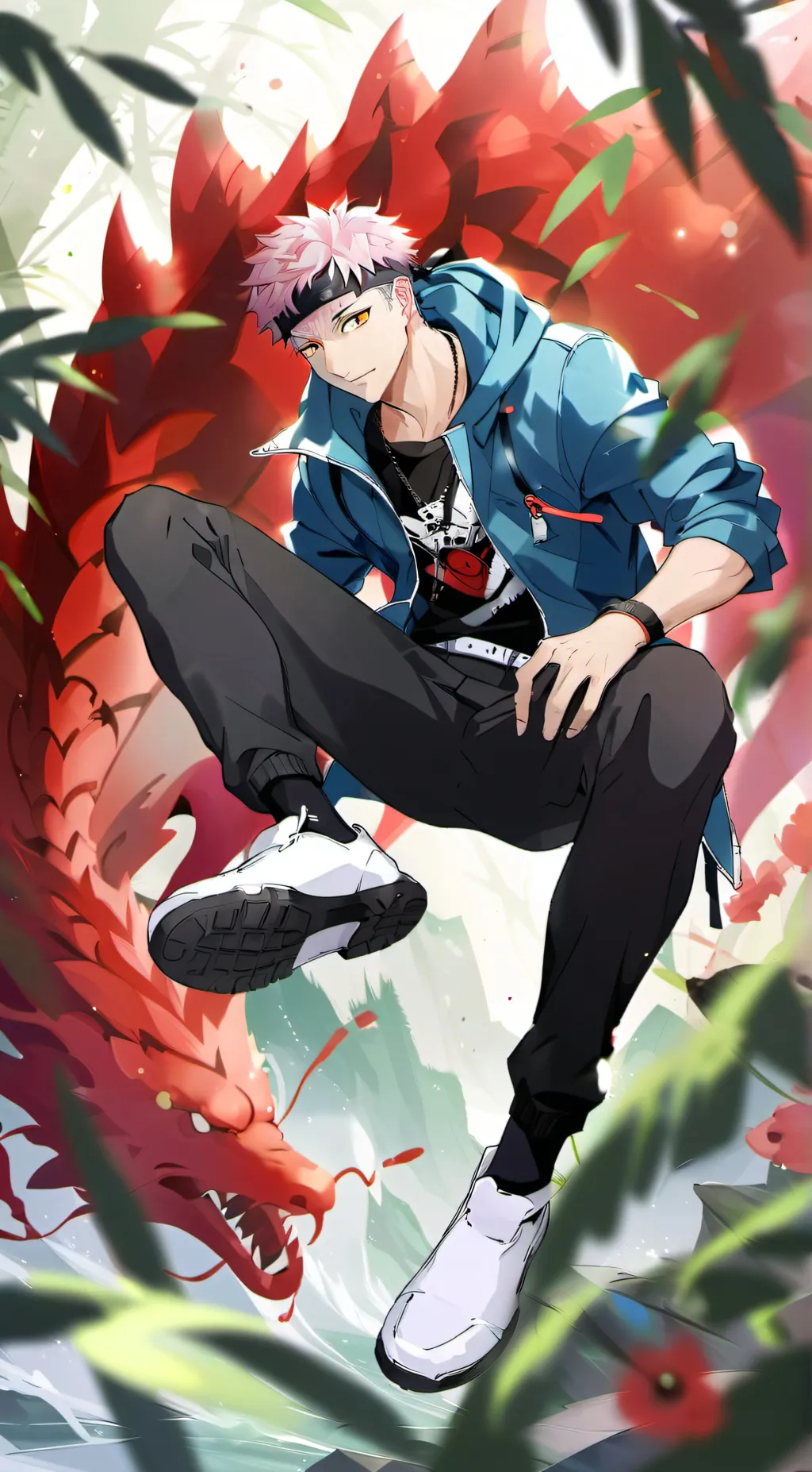 ai character: dino ~♤ background