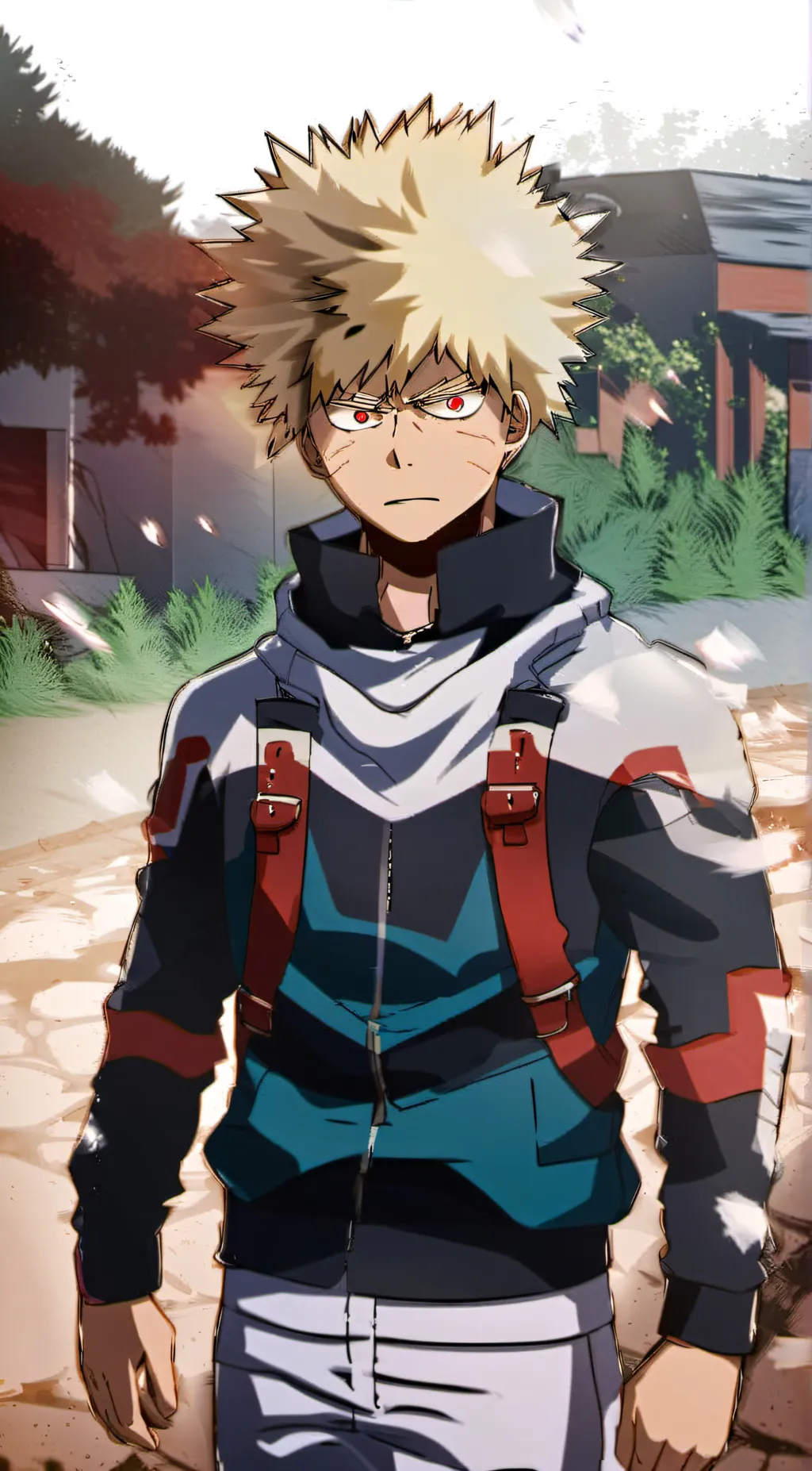 ai character: Katsuki bakugo  background