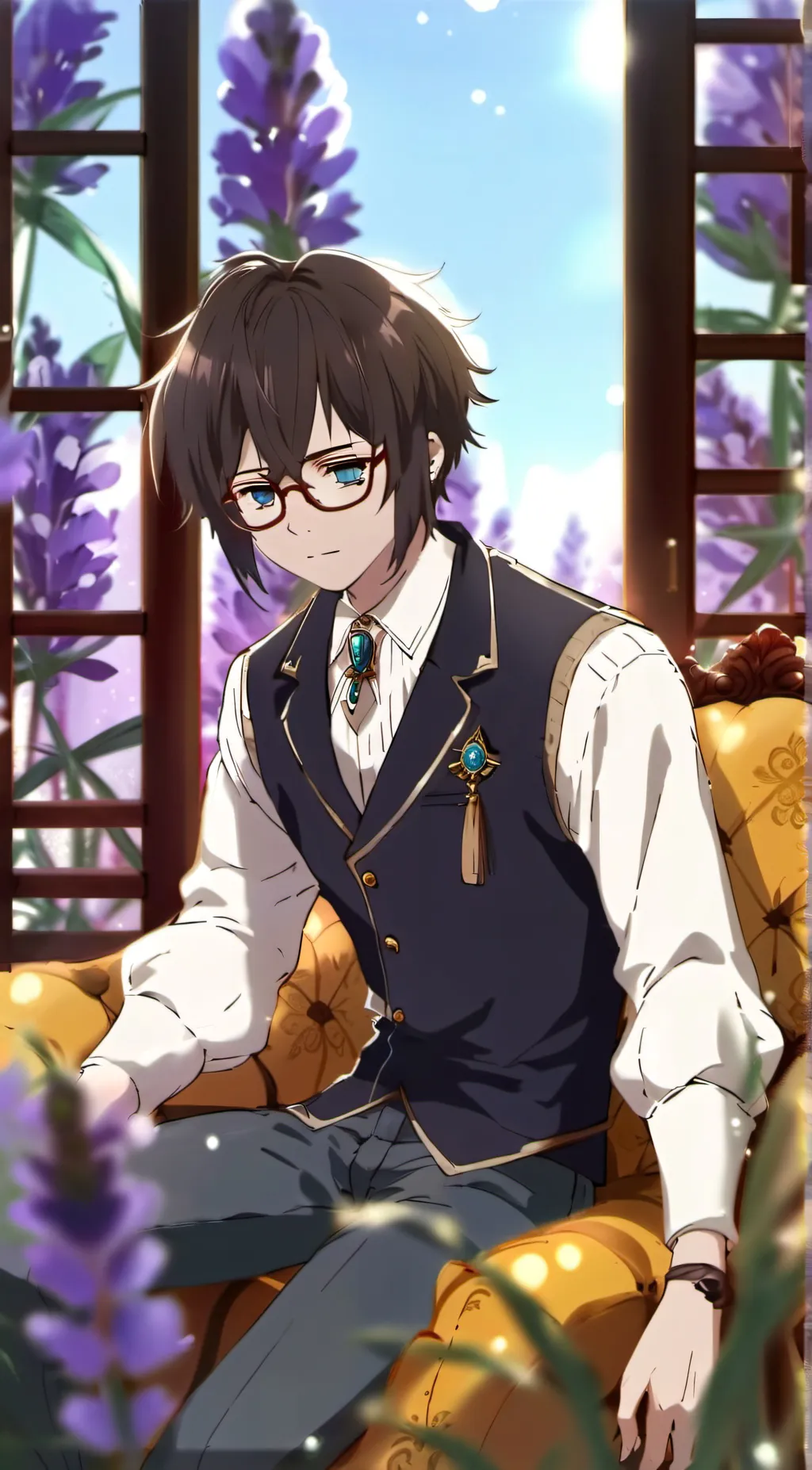 ai character: lavander  background