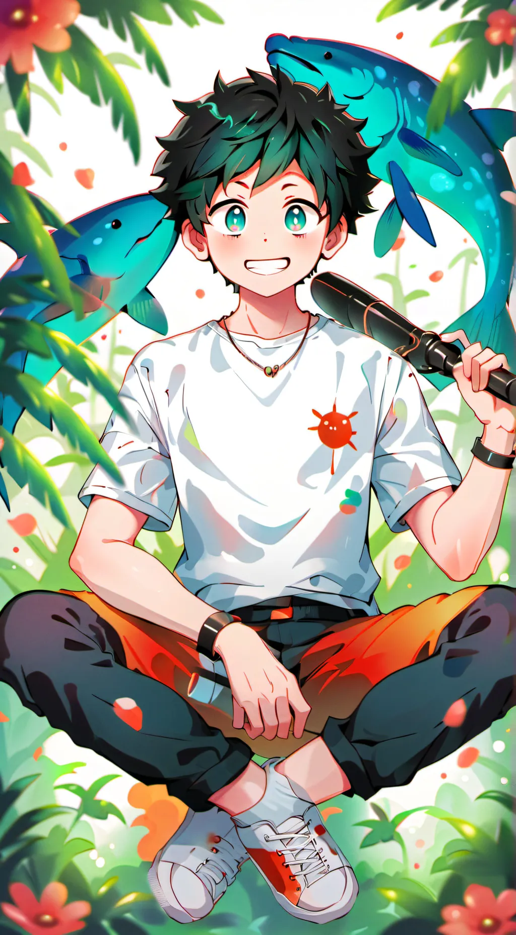 ai character: Deku background