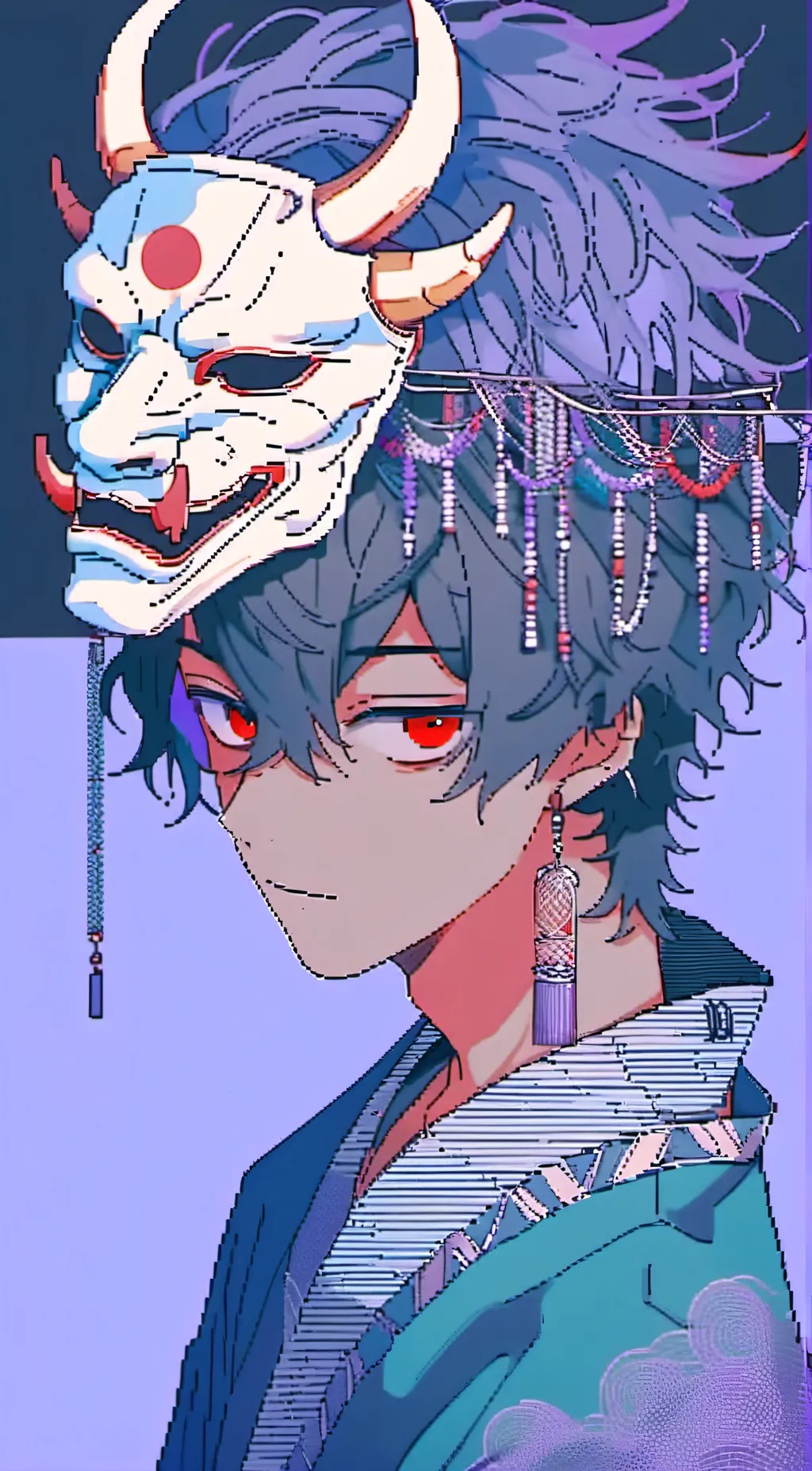 ai character: •Ash• background
