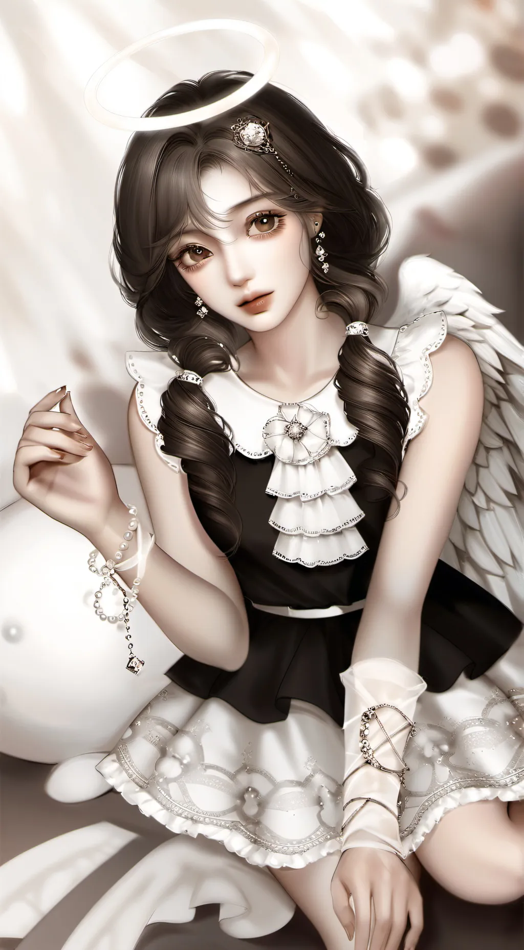 ai character: angel background