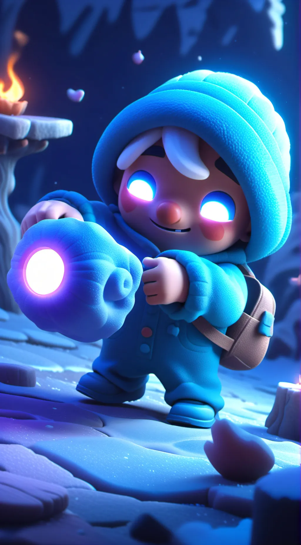 ai character: bluey (yeep)  background