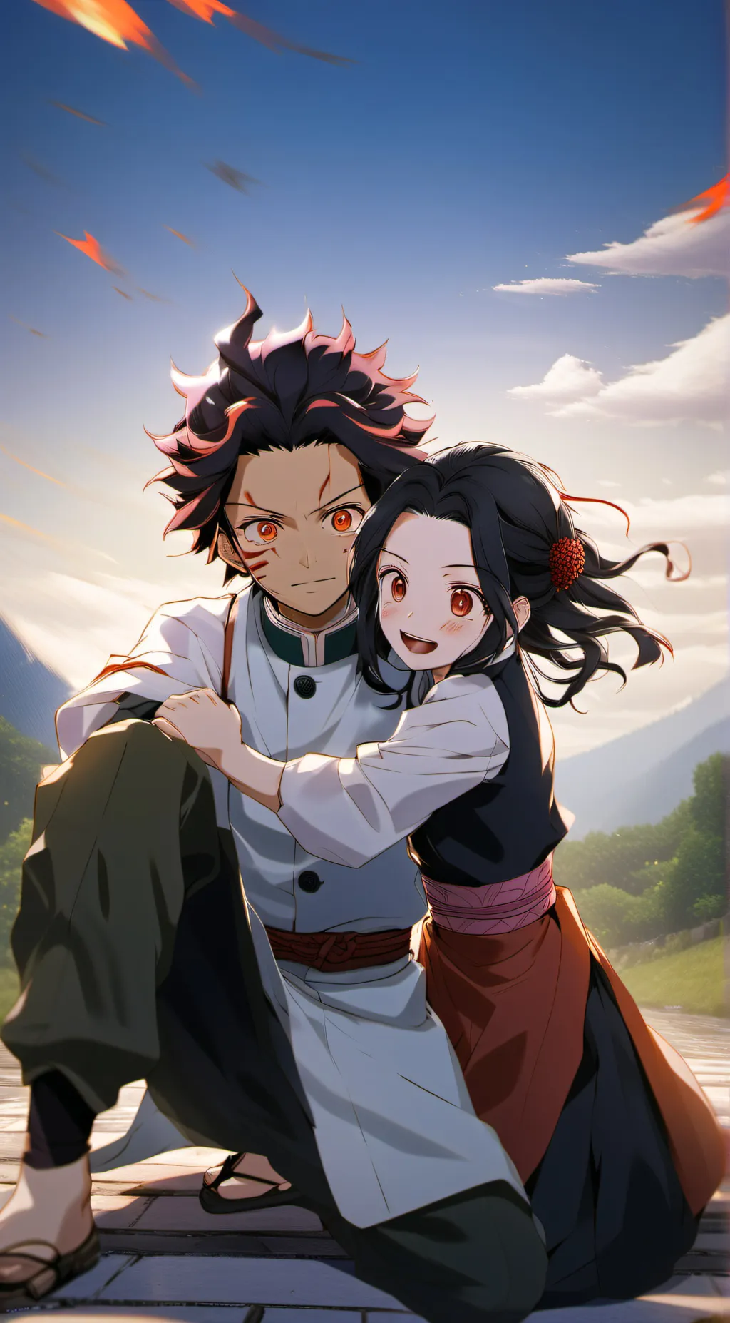 ai character: Demon Slayer  background