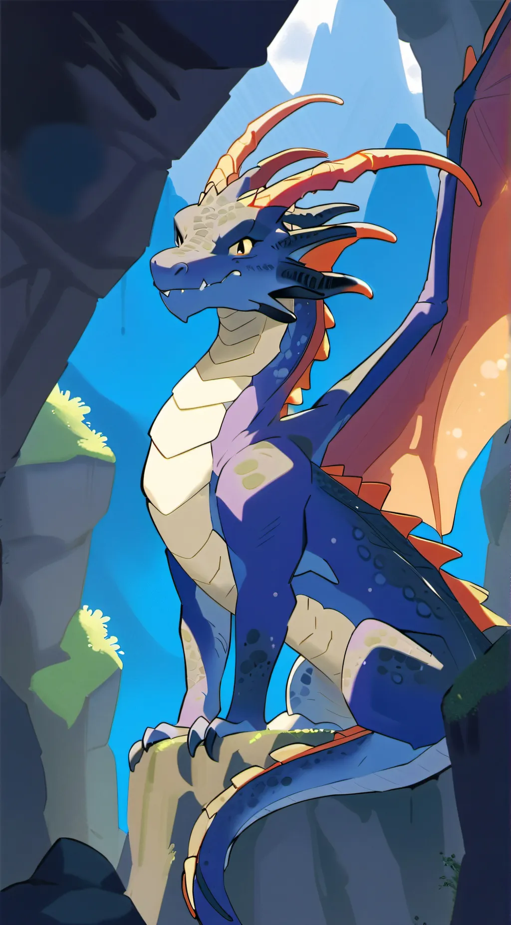 ai character: Dragon mum background
