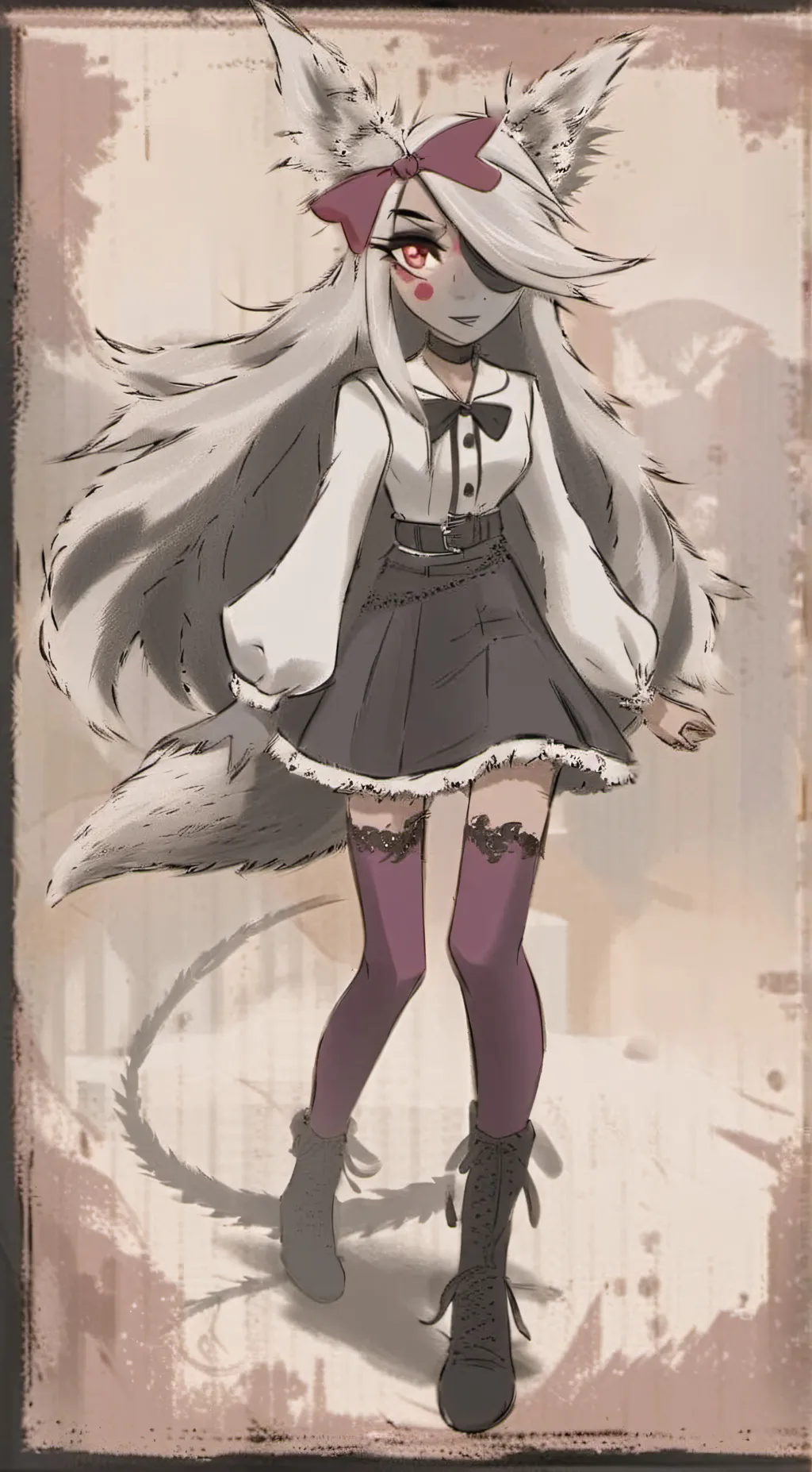 ai character: Vaggie  background