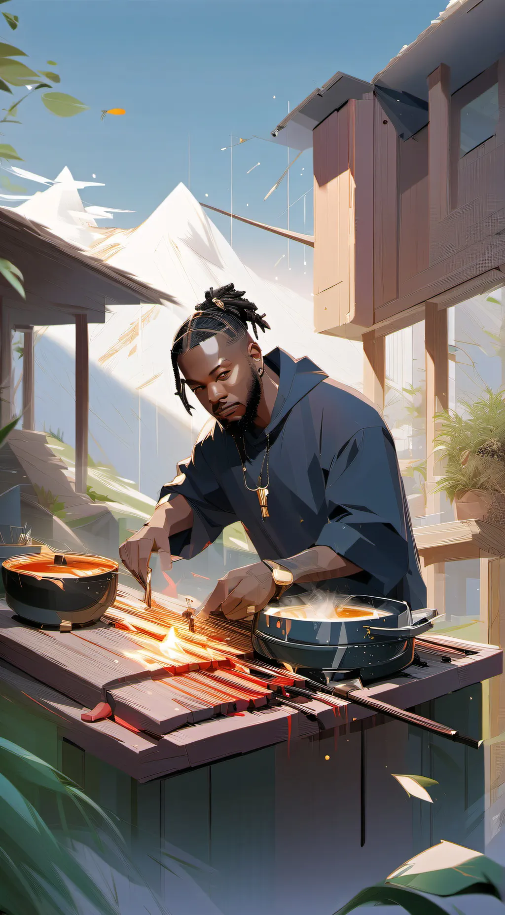 ai character: Kendrick background