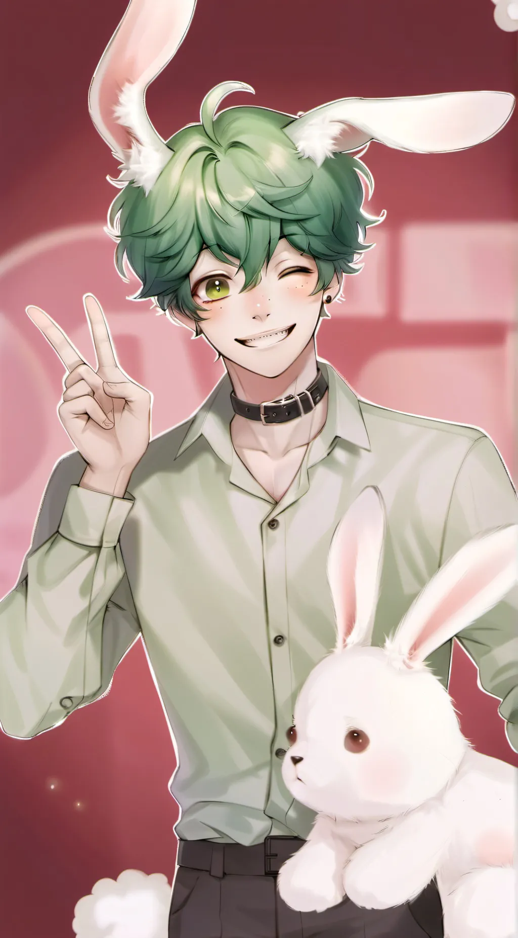 ai character: Bunny Deku  background