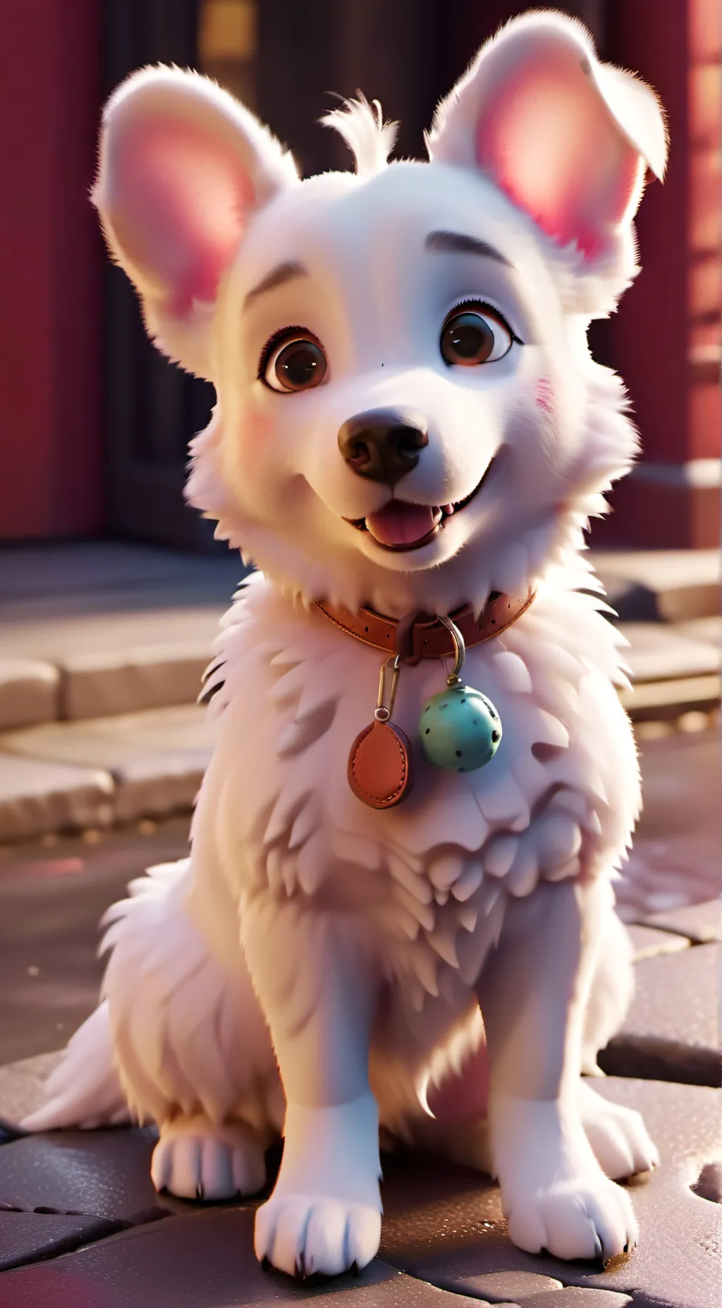 ai character: snowball background