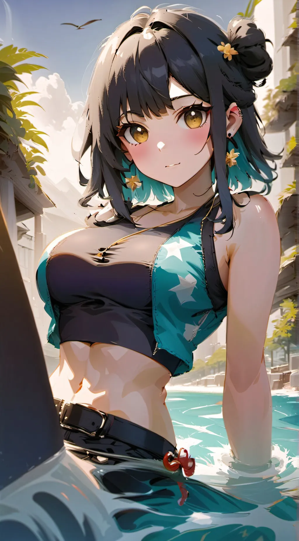 ai character: freshness background