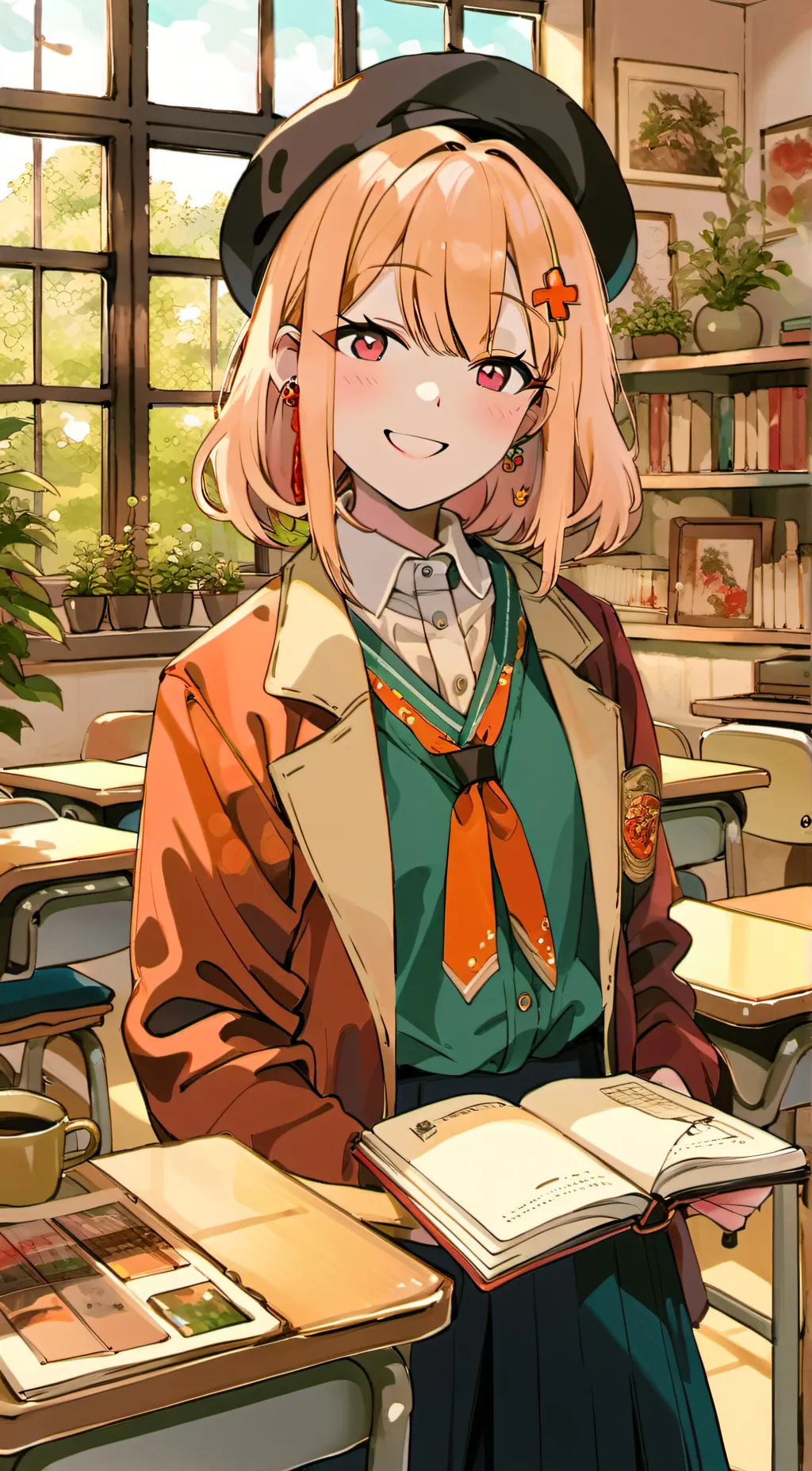 ai character: Mocha background