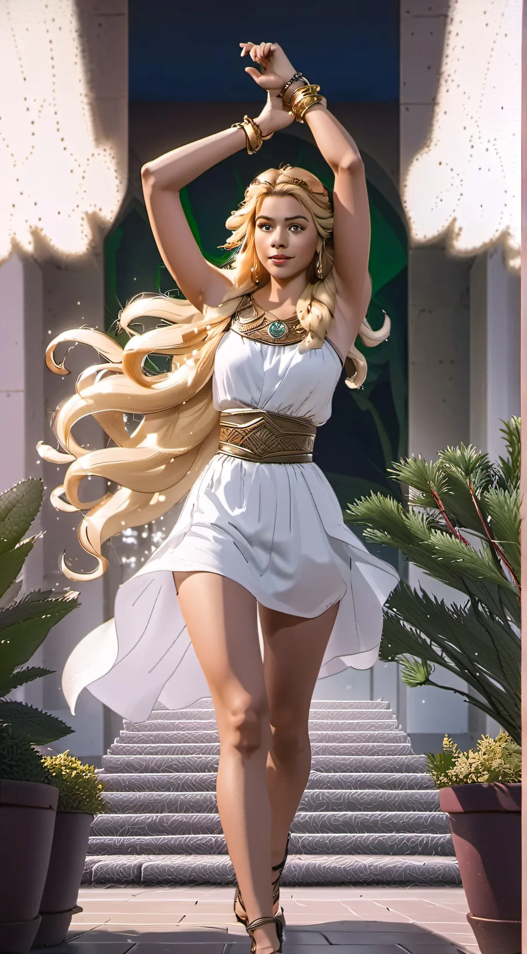 ai character: She-Ra  alt realms background