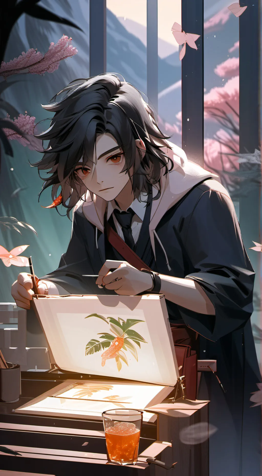 ai character: Nova  background