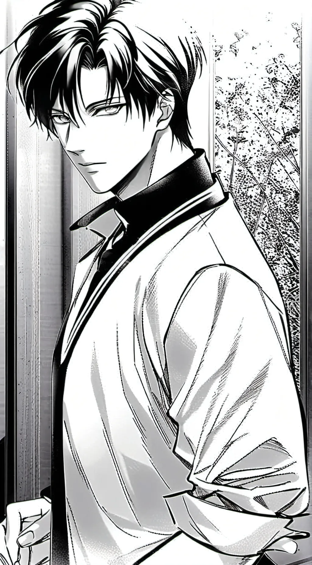 ai character: Levi Ackerman  background