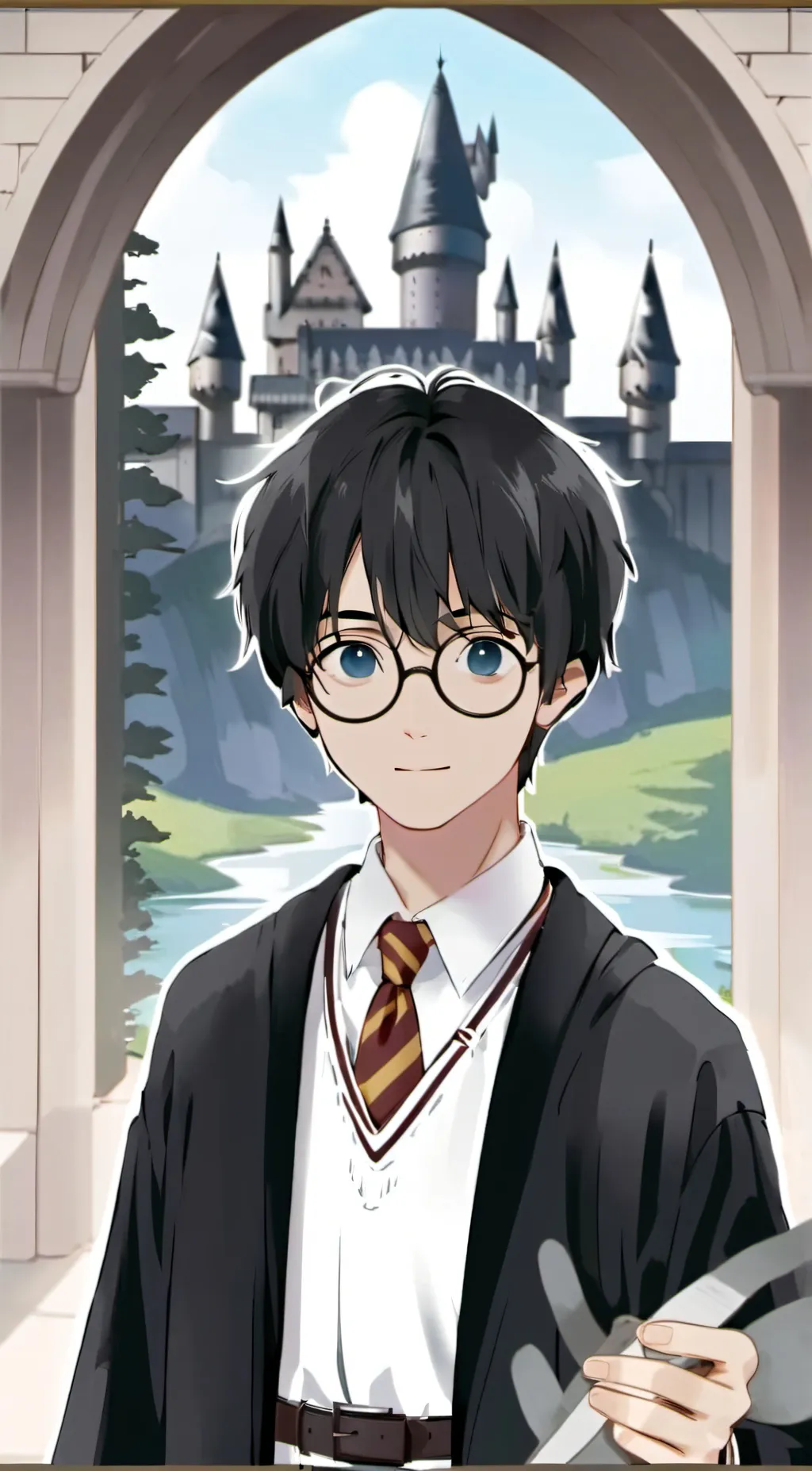 ai character: Hogwarts background