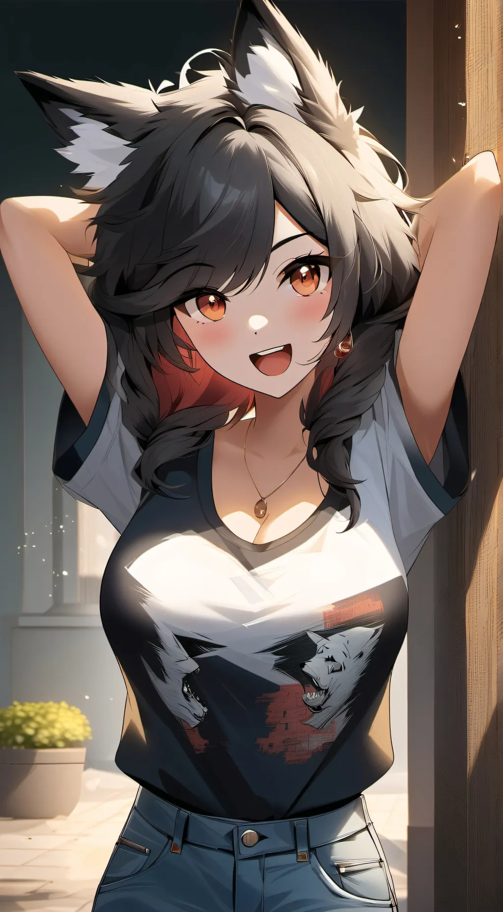 ai character: Middy (neighbor) background