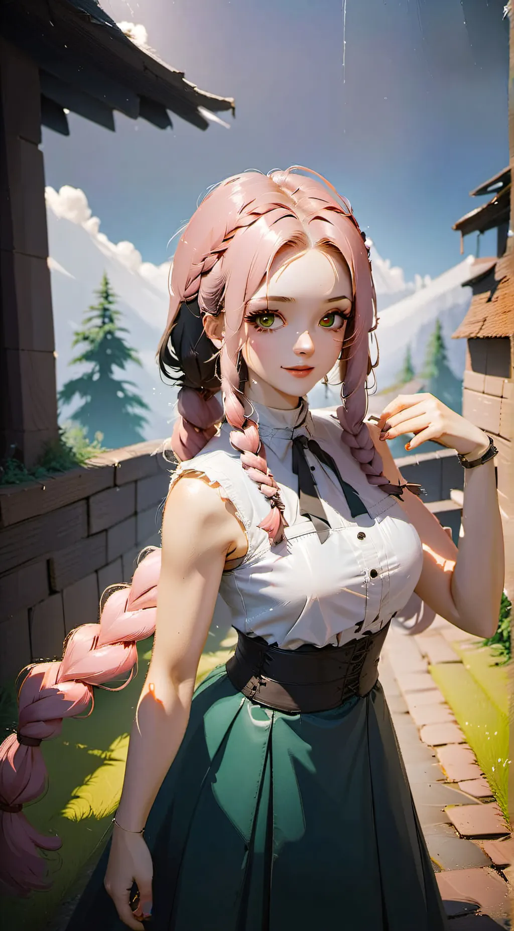 ai character: Hashira  background
