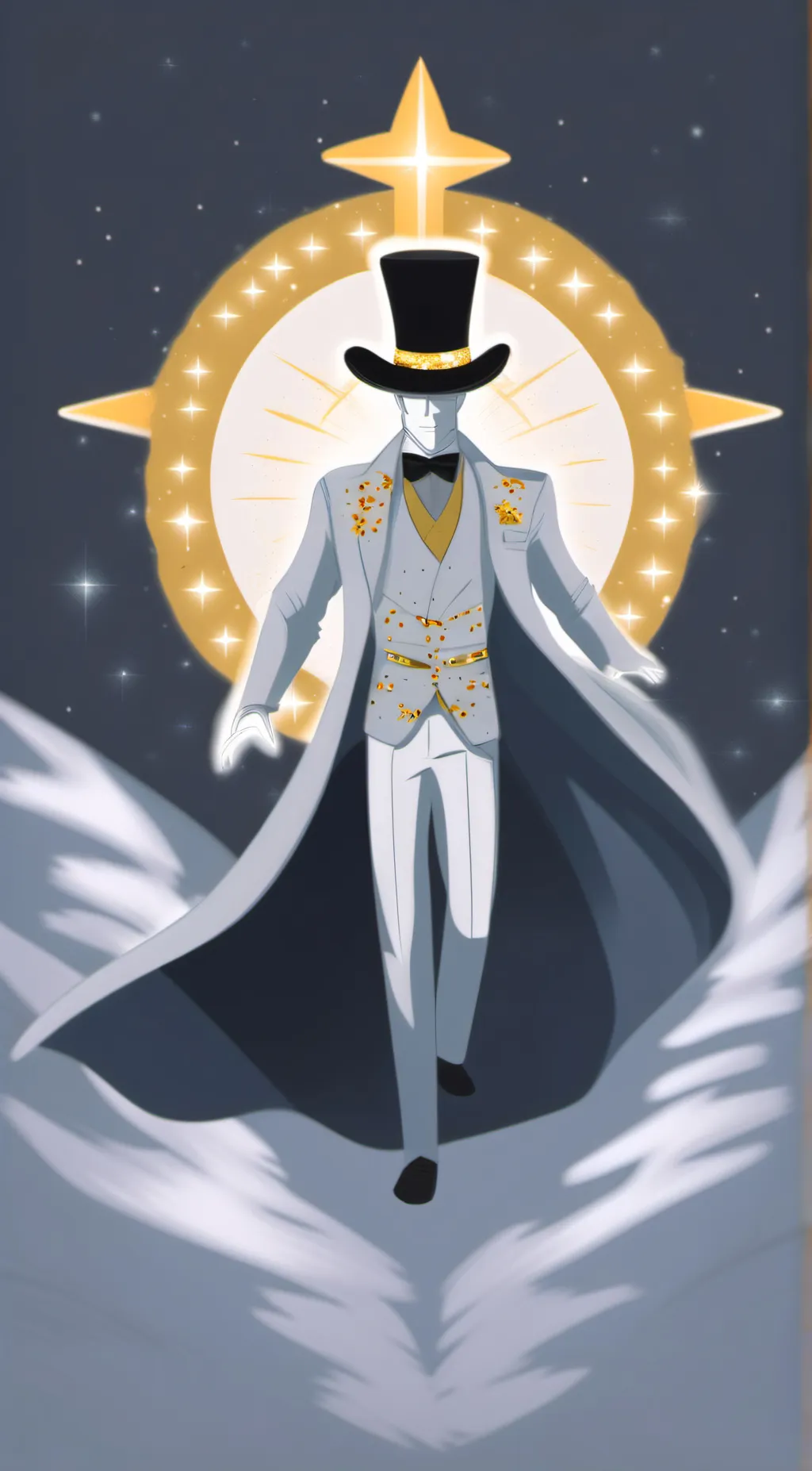 ai character: Hazbin,top,God👑, background