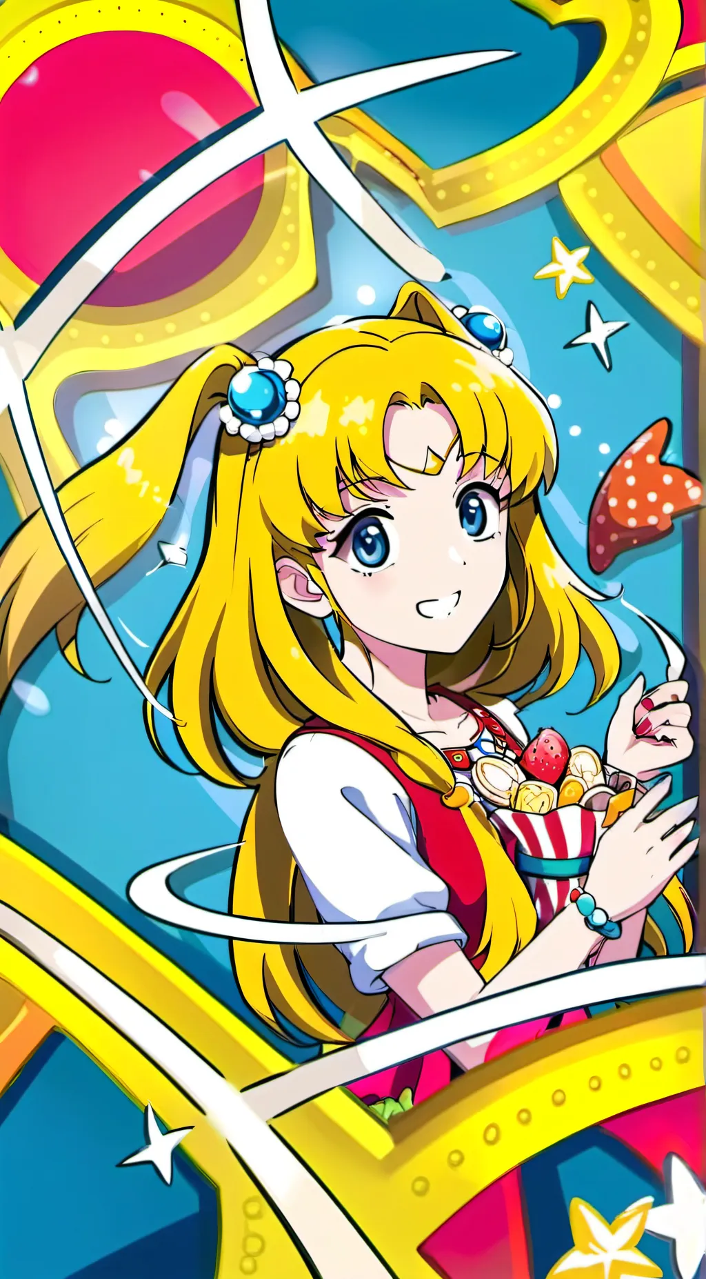 ai character: sailor moon  background